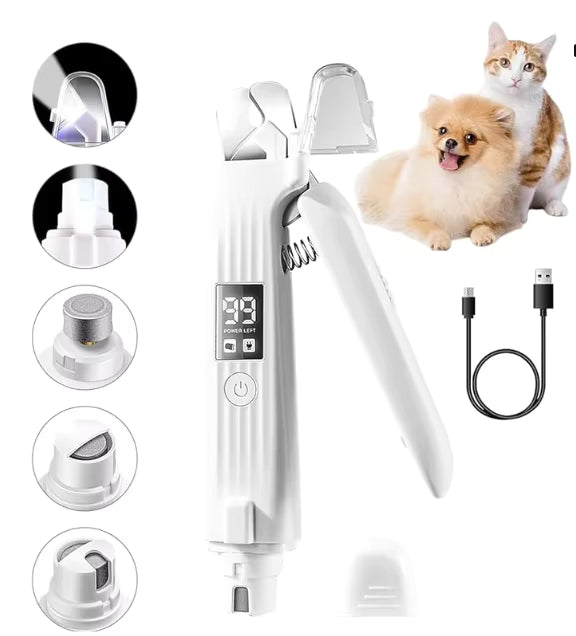 🐾 PetCare™ 2-in-1 Electric Nail Clipper & LED Grinder