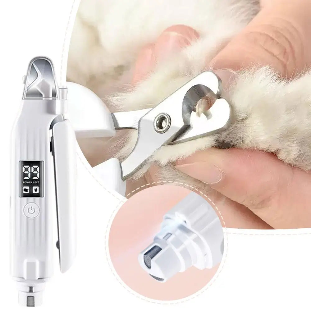 🐾 PetCare™ 2-in-1 Electric Nail Clipper & LED Grinder