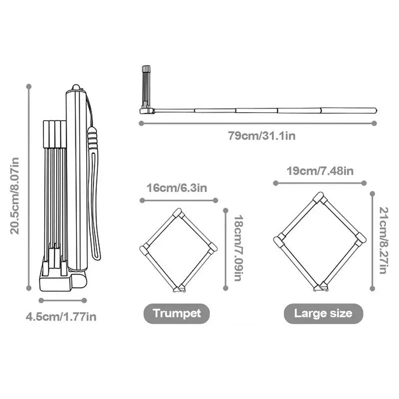Foldable Long Handle Stainless Steel Dog & Cat Poop Scooper – Hygienic Outdoor Pet Waste Cleaner